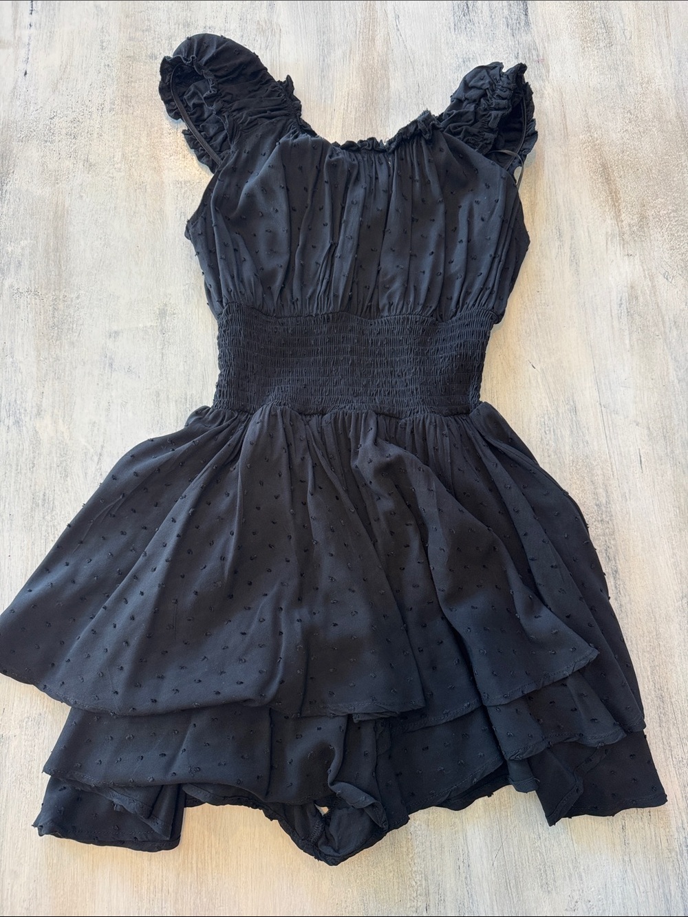 RSQ Clip Dot Tired Romper XS - Picture 4 of 7